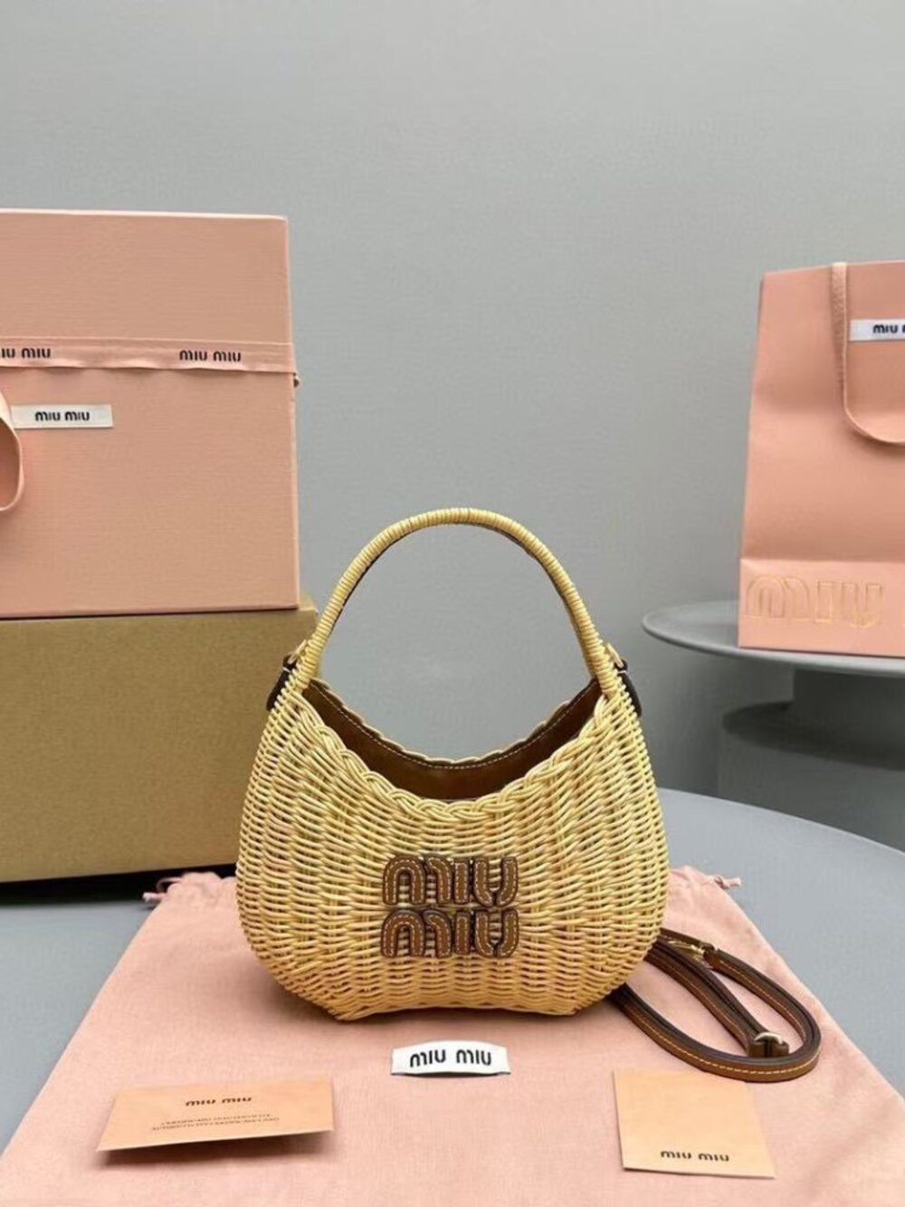 Miu Miu's new straw bag